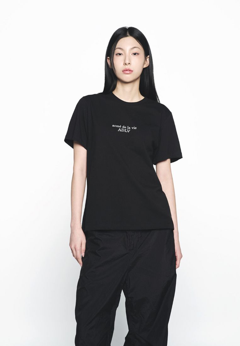 Basic Logo Woman Short Sleeve T-Shirt Black