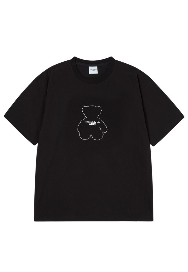 Bear Doll Line Archive Short Sleeve T-Shirt Black