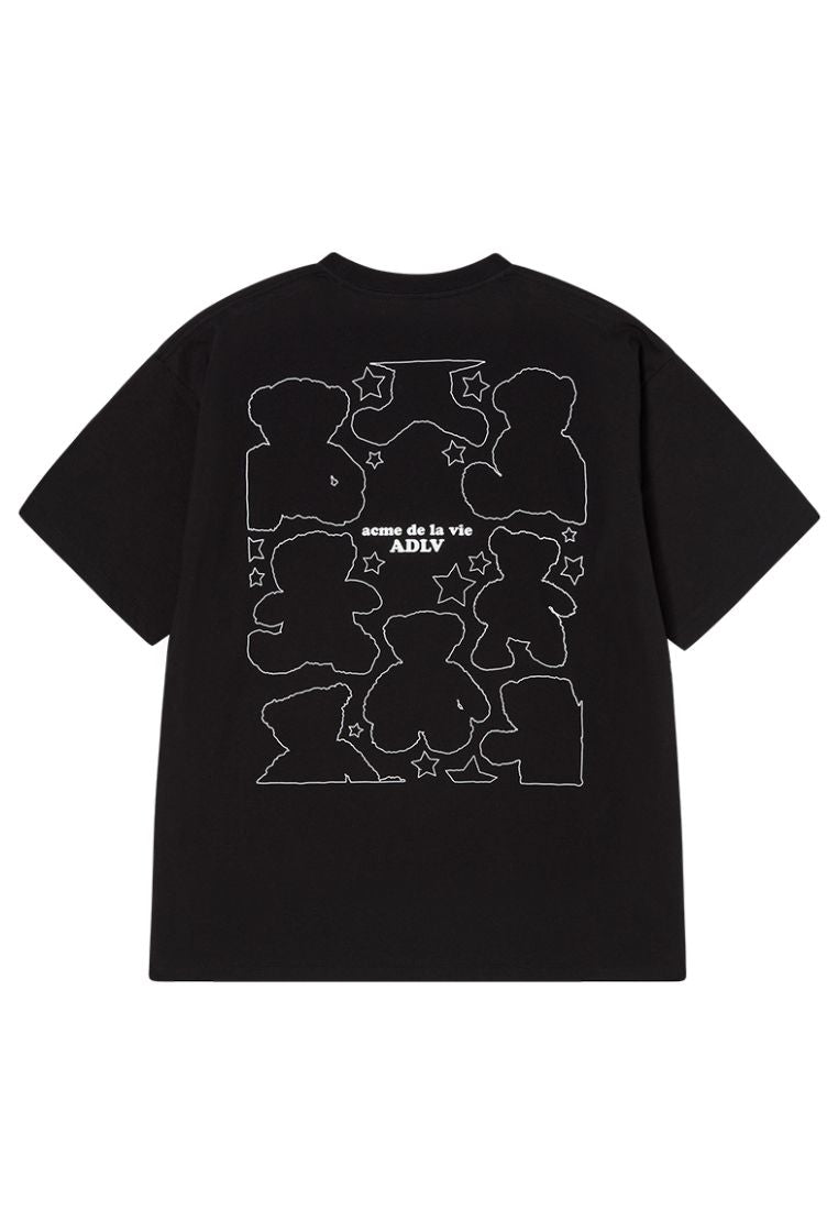 Bear Doll Line Archive Short Sleeve T-Shirt Black