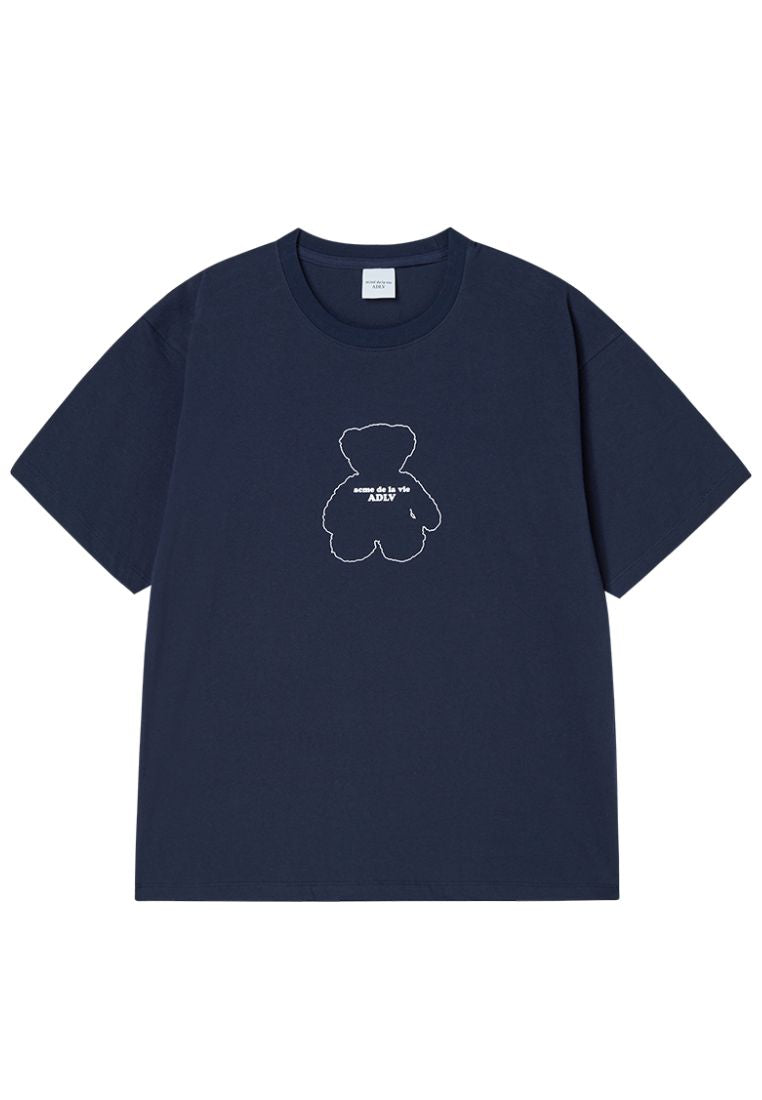 Bear Doll Line Archive Short Sleeve T-Shirt Dark Navy