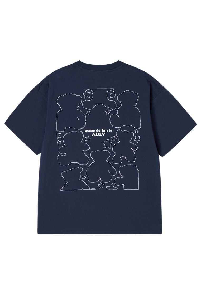 Bear Doll Line Archive Short Sleeve T-Shirt Dark Navy