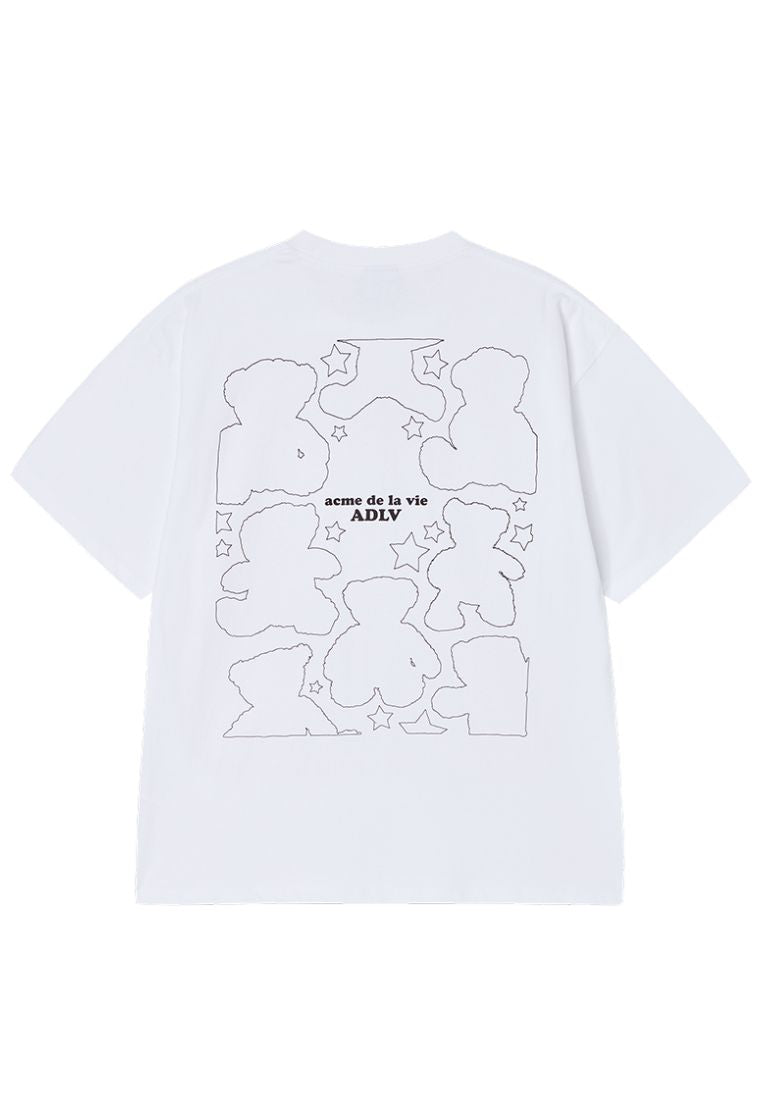 Bear Doll Line Archive Short Sleeve T-Shirt White