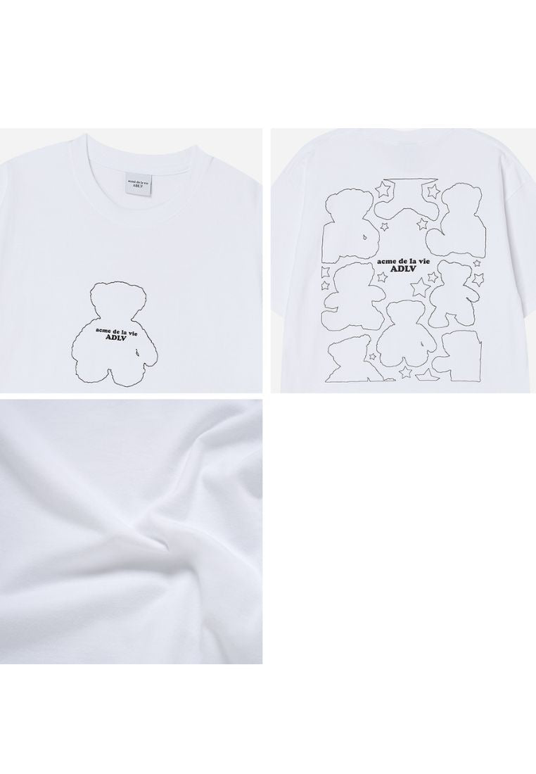 Bear Doll Line Archive Short Sleeve T-Shirt White