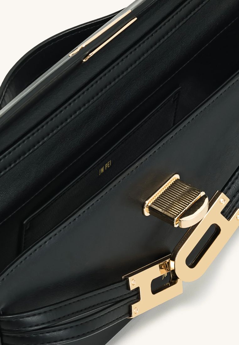 Bria Structured Top Handle Bag - Black