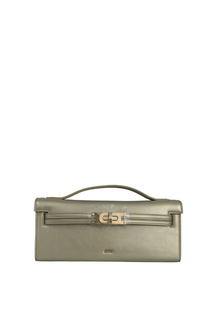 Bria Structured Top Handle Bag - Gold