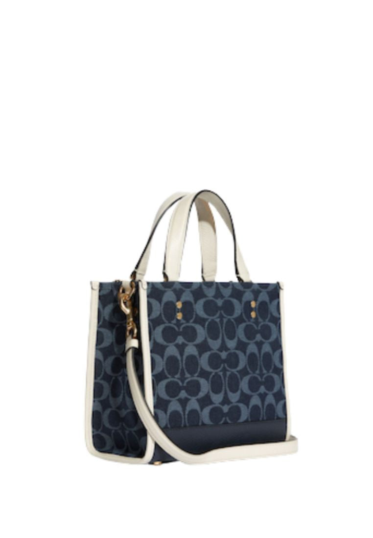 Dempsey Tote 22 In Signature Jacquard With Coach Patch