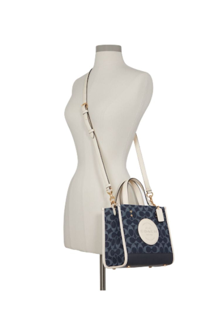 Dempsey Tote 22 In Signature Jacquard With Coach Patch