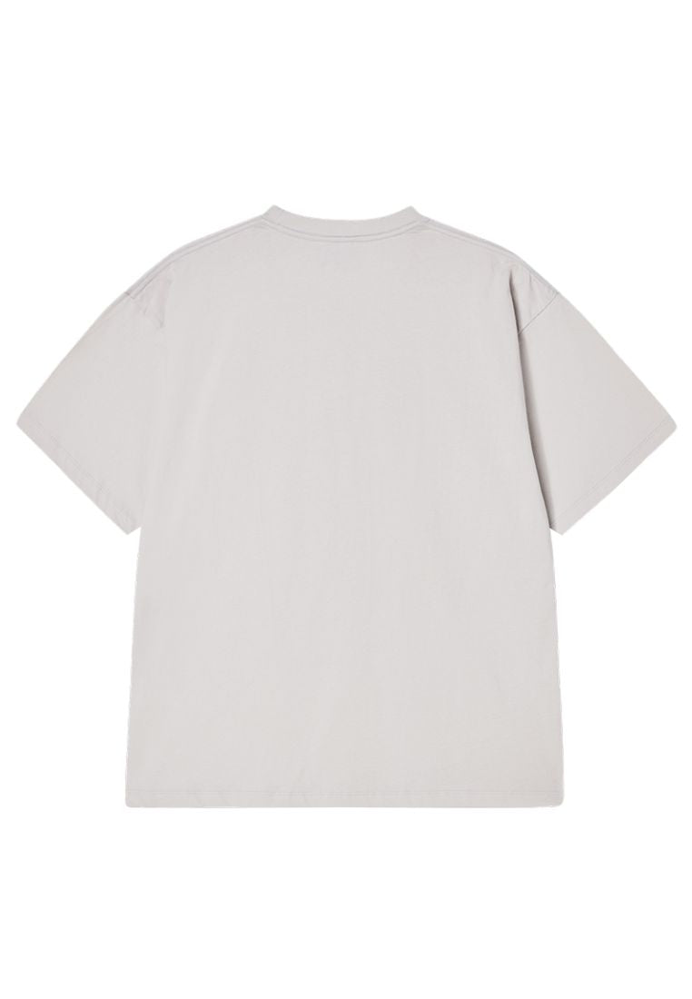 Cartoon Chinchilla Short Sleeve T-Shirt Light Gray