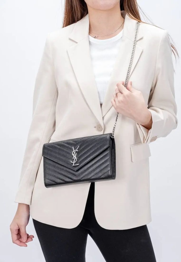 Cassandre Matelasse Envelope Woc Black (22cm)