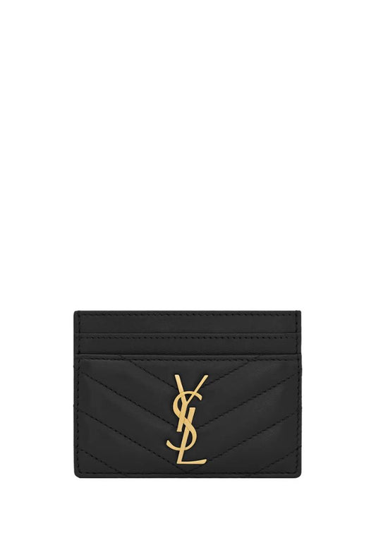 Cassandre Matelasse Lambskin Card Case Black