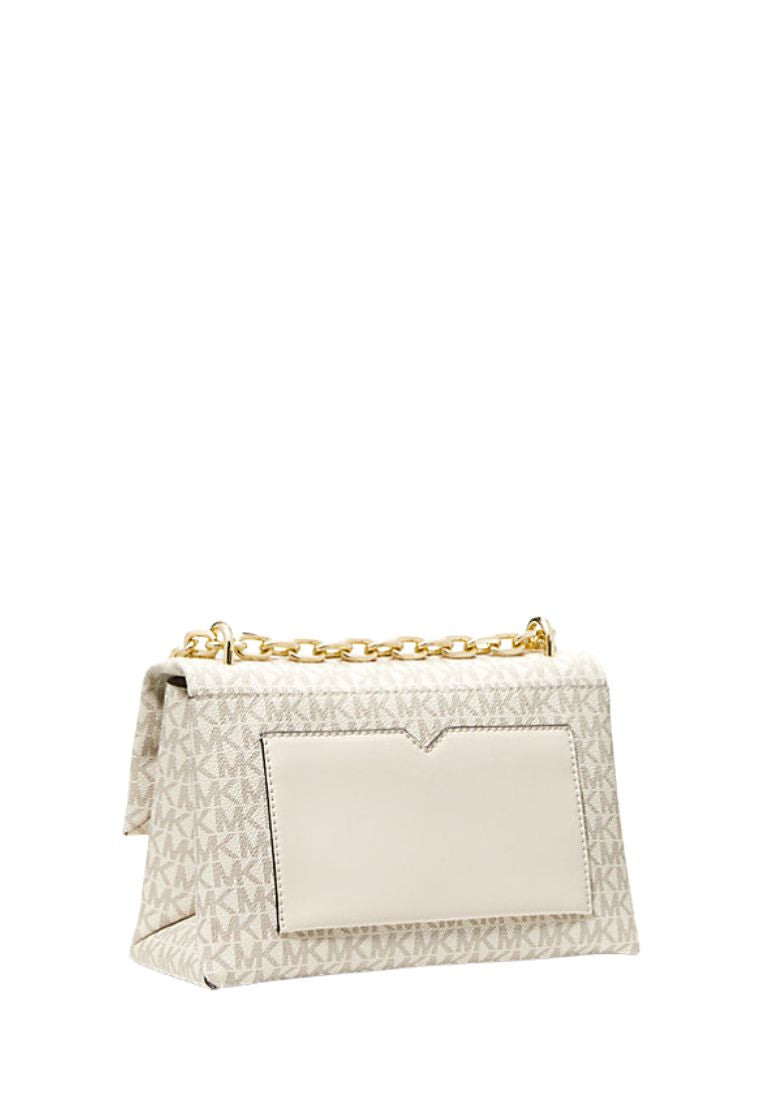 Cece Medium Logo Shoulder Bag Cream Multi