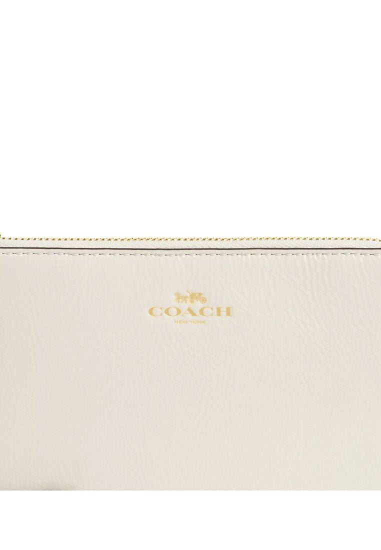 Corner Zip Wristlet Gold Pearl