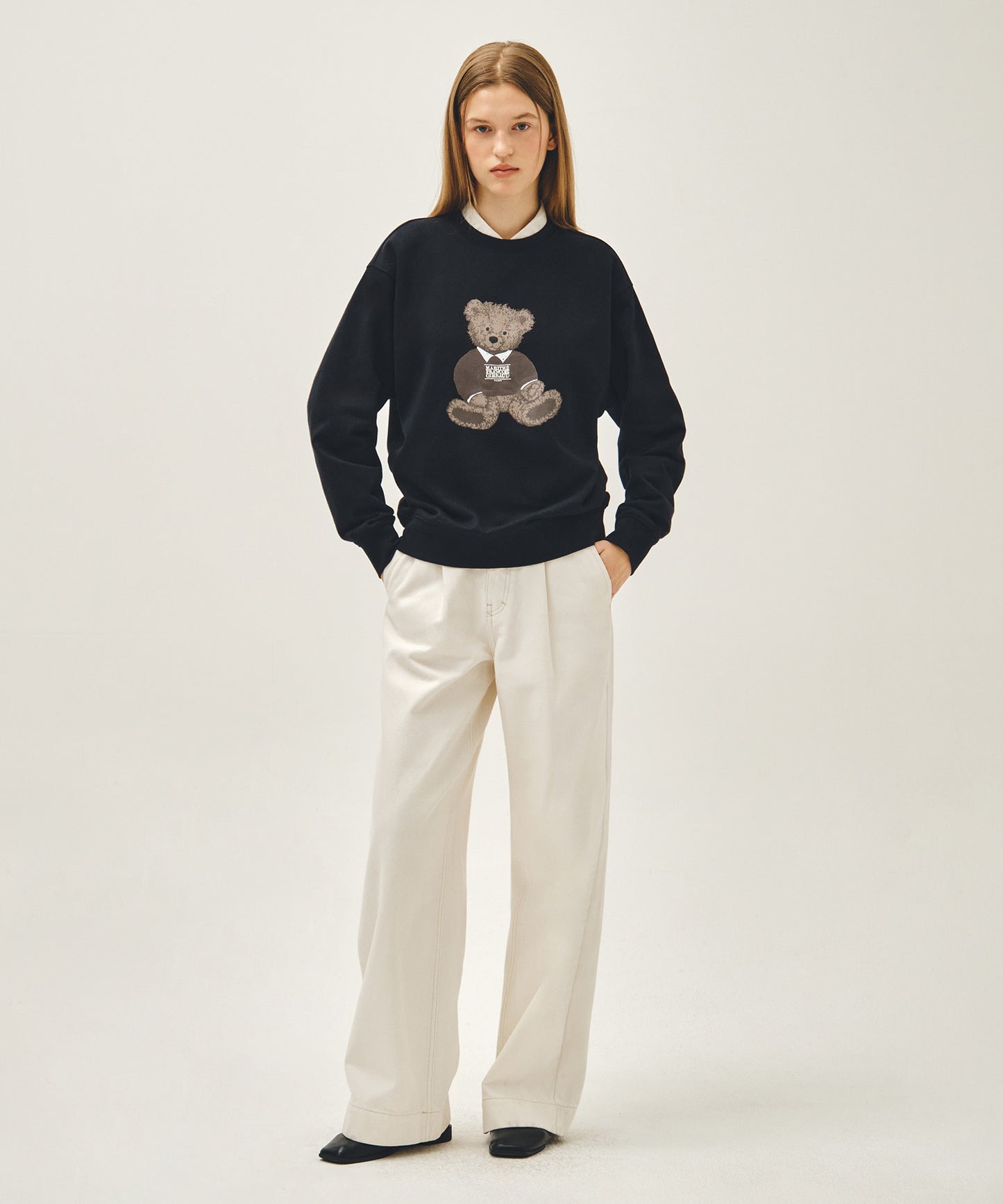 DOODLE BEAR SWEATSHIRT navy