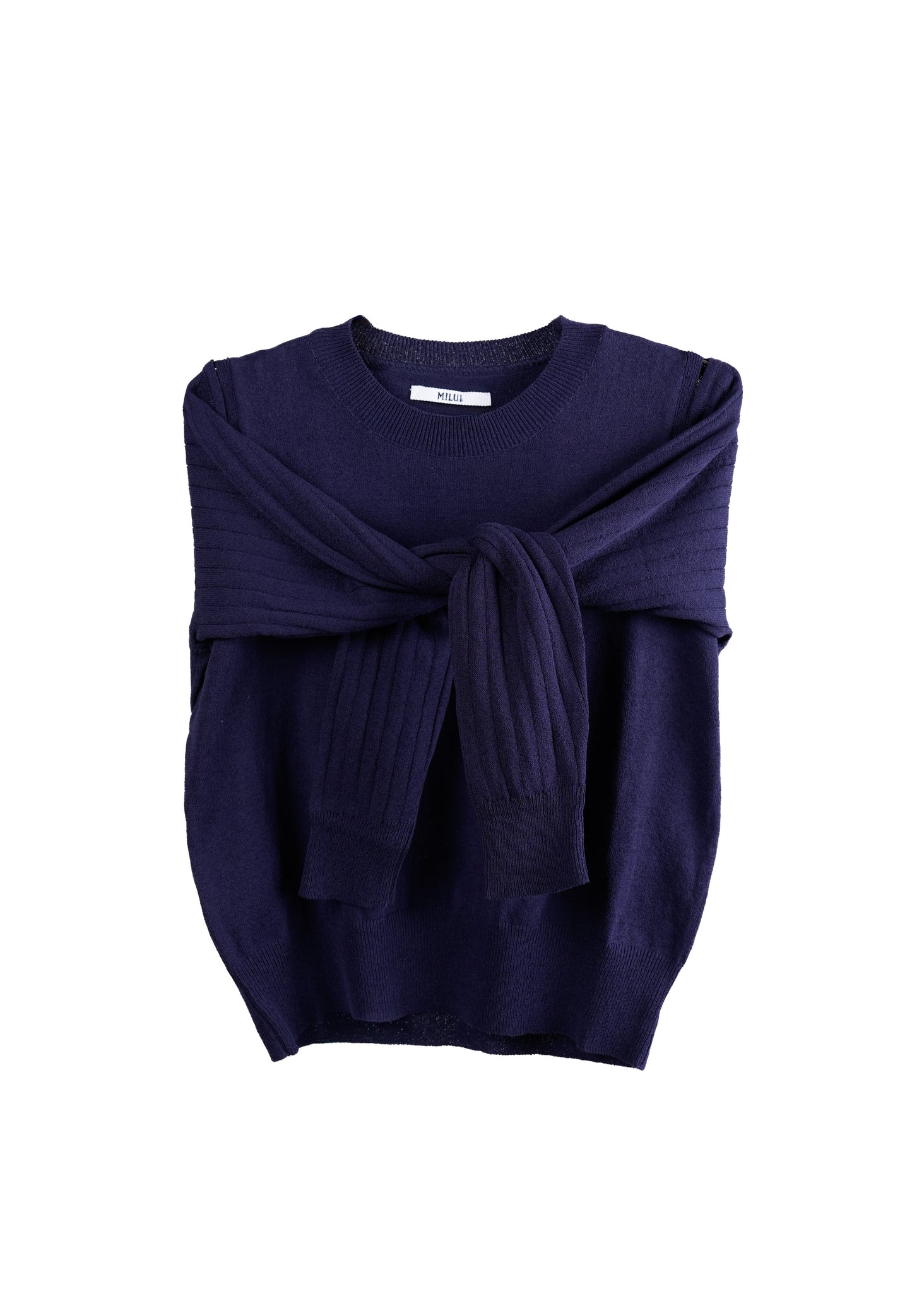 2 Way Cape Layered Knit