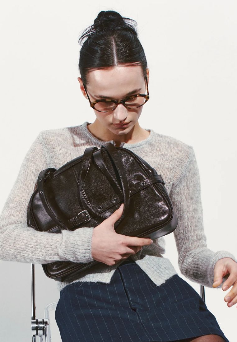 Dome Belt Bag Goat Chocolate