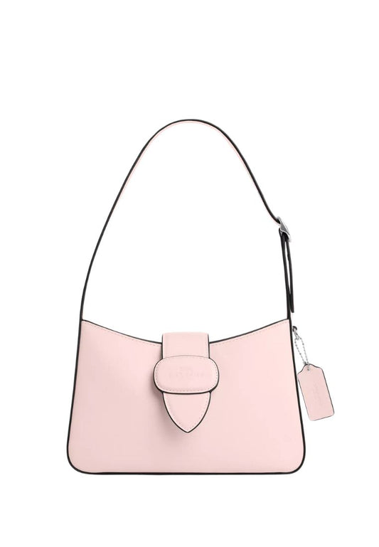 Eliza Shoulder Bag With Zipper Closure Silver Blush