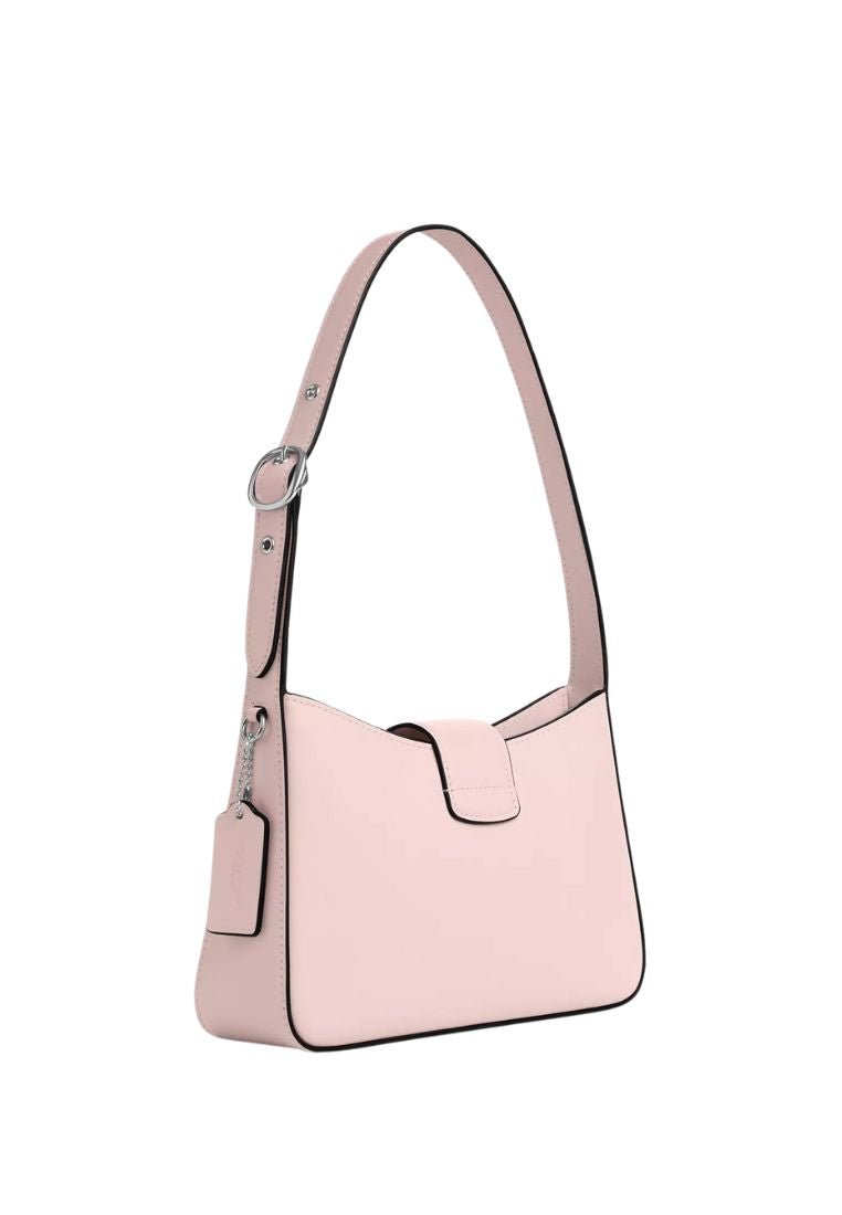 Eliza Shoulder Bag With Zipper Closure Silver Blush
