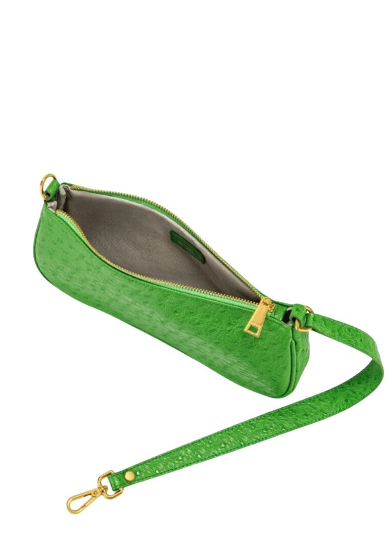 Eva Shoulder Bag - Grass Green Ostrich