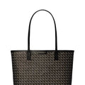 Ever-Ready Coated Canvas Zip Small Tote Bag Black