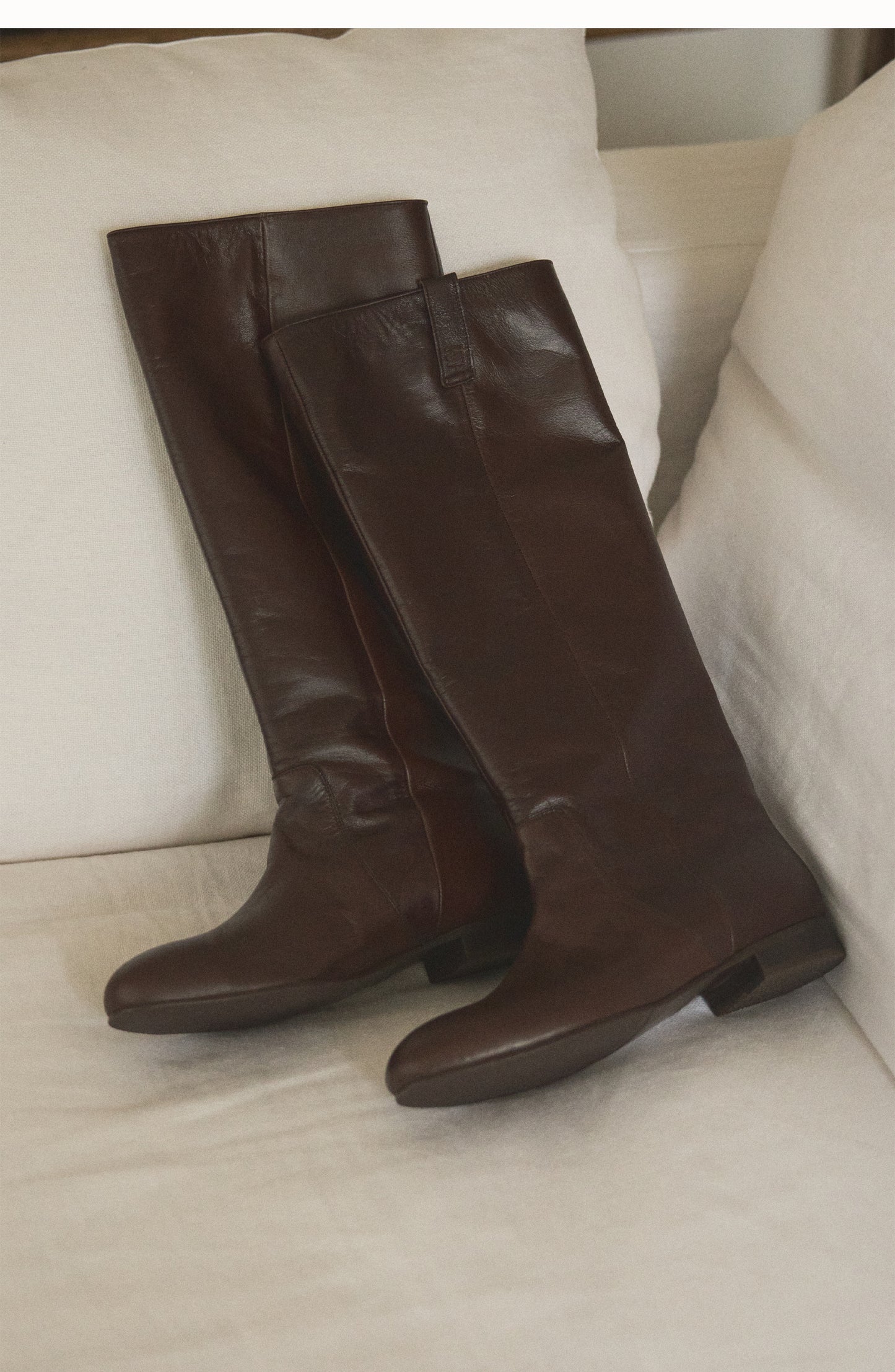 FLOT LEATHER BOOTS suede khaki brown