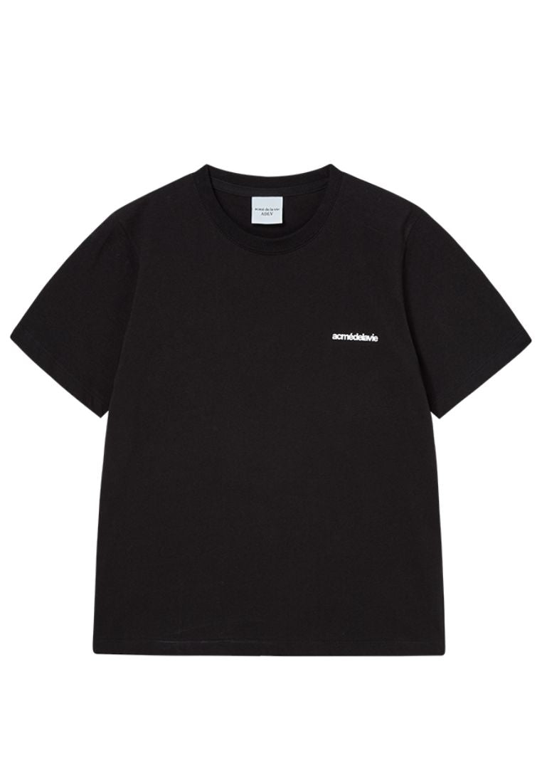 French Rabbit Silhouette Woman Short Sleeve T-Shirt Black