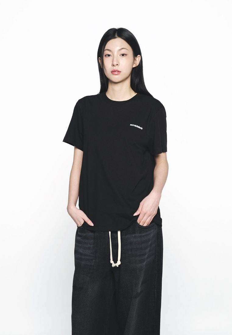 French Rabbit Silhouette Woman Short Sleeve T-Shirt Black