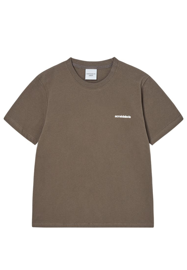 French Rabbit Silhouette Woman Short Sleeve T-Shirt Cocoa