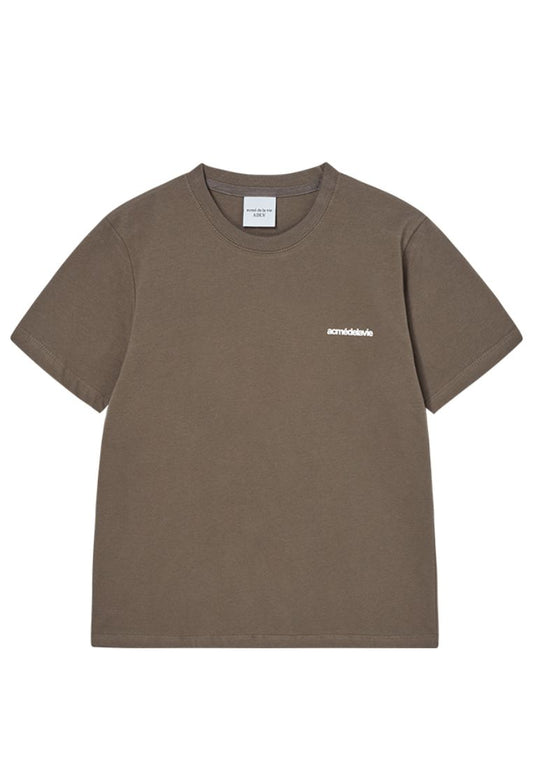 French Rabbit Silhouette Woman Short Sleeve T-Shirt Cocoa