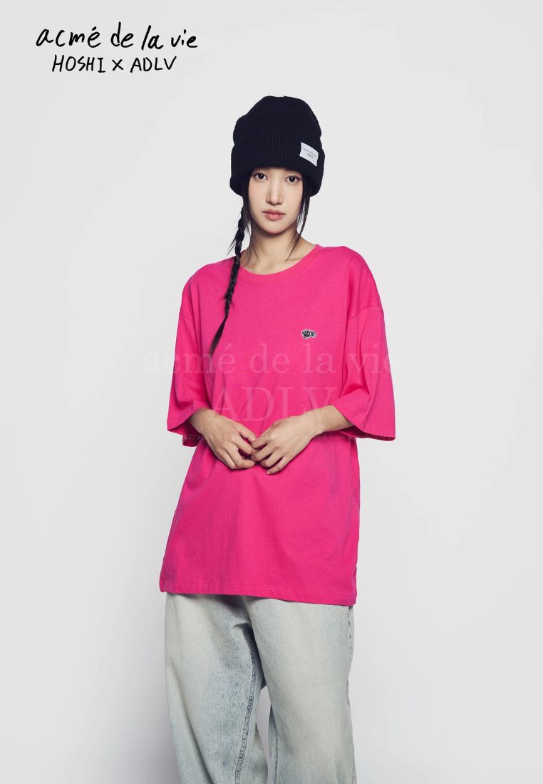 HOSHI X ADLV WAPPEN Short Sleeve T-Shirt Pink