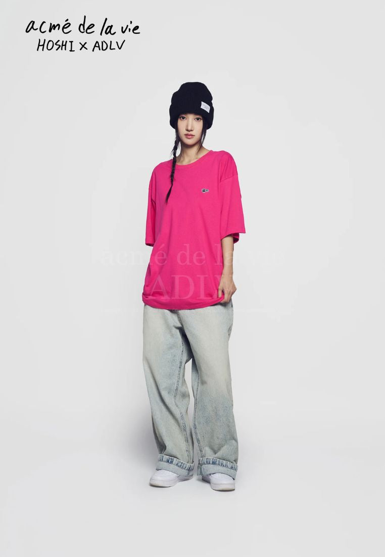 HOSHI X ADLV WAPPEN Short Sleeve T-Shirt Pink