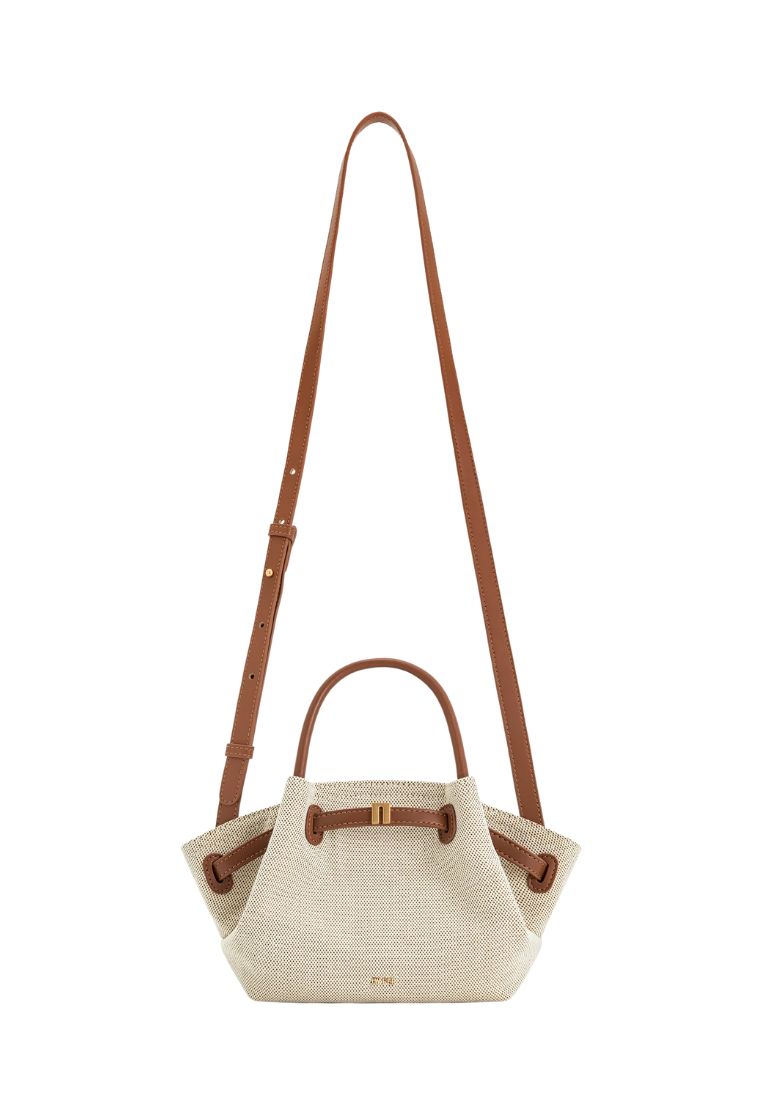 Hana Mini Tote Bag - Brown Canvas