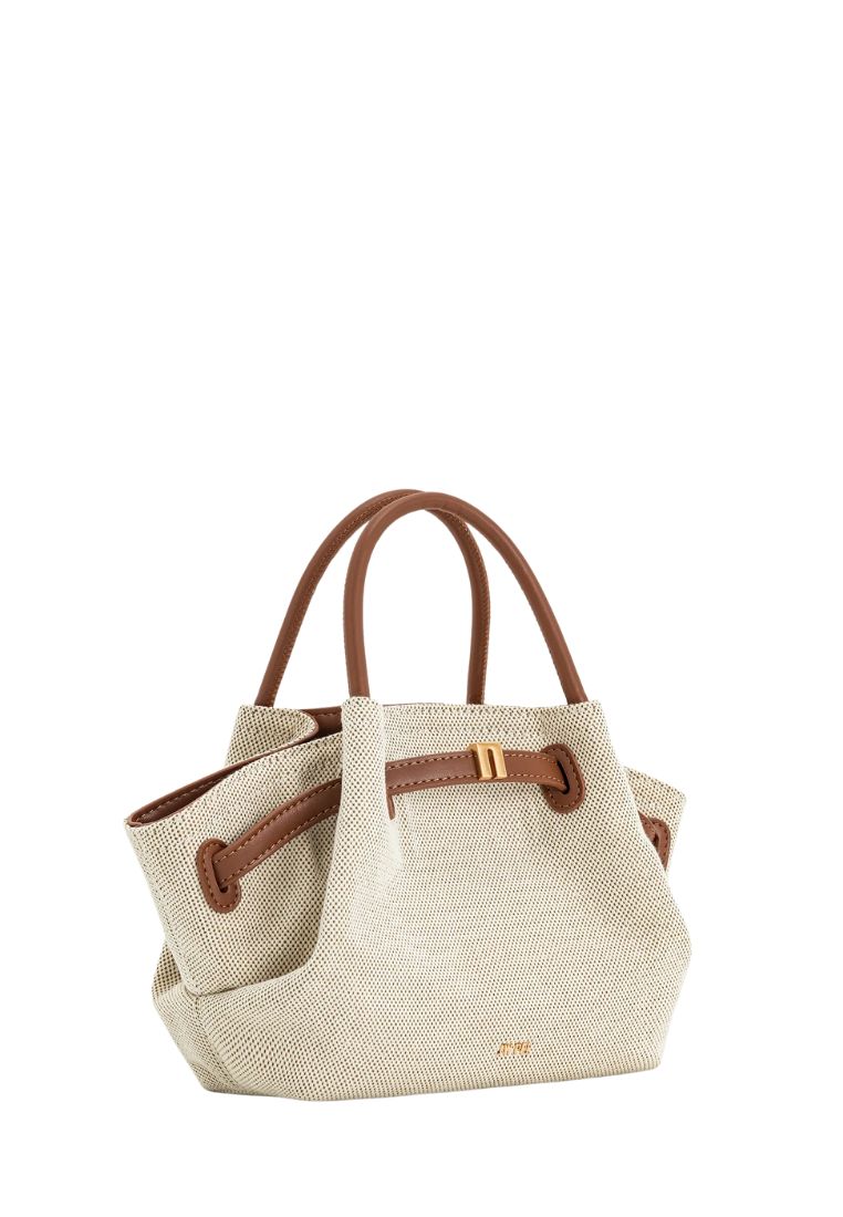 Hana Mini Tote Bag - Brown Canvas