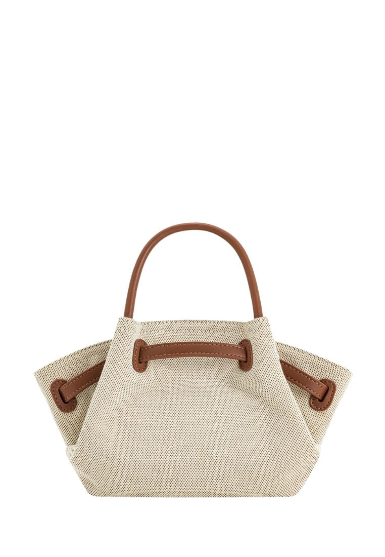 Hana Mini Tote Bag - Brown Canvas