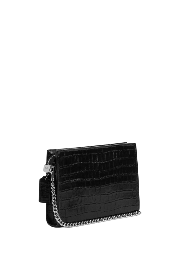 Slim Crossbody Silver Black