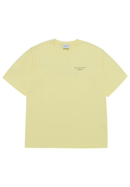 BASIC LOGO SEASON3 Short Sleeve T-Shirt Light Yellow