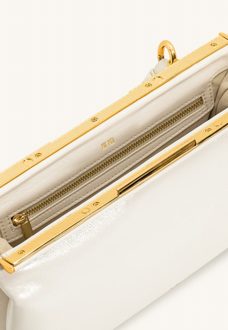 Danna Top Handle Bag - White