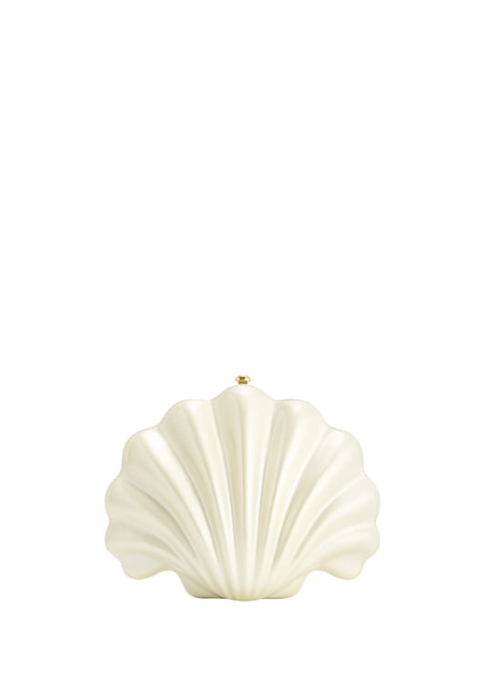 Maisie Shell Clutch - Ivory