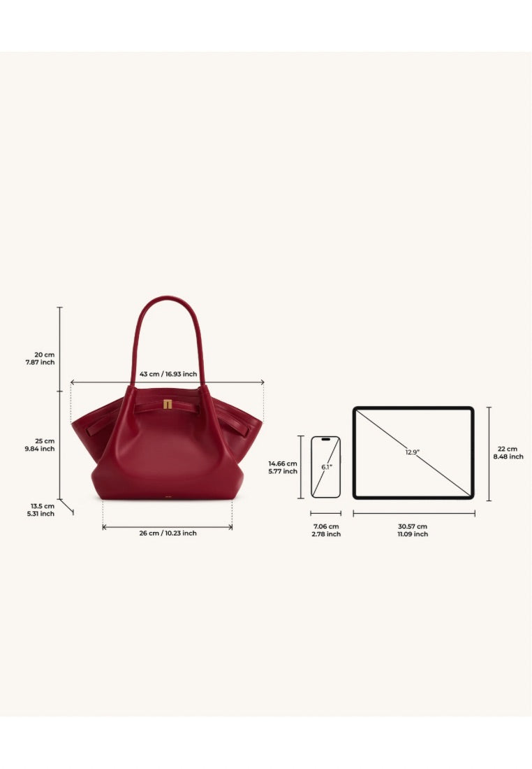Hana Medium Tote Bag - Claret