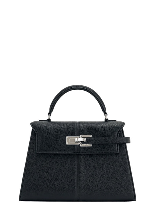Elise Large Top Handle Bag - Black