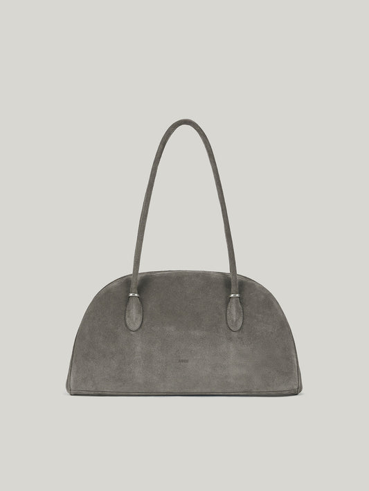 ANNEAU FRAME BAG suede grey