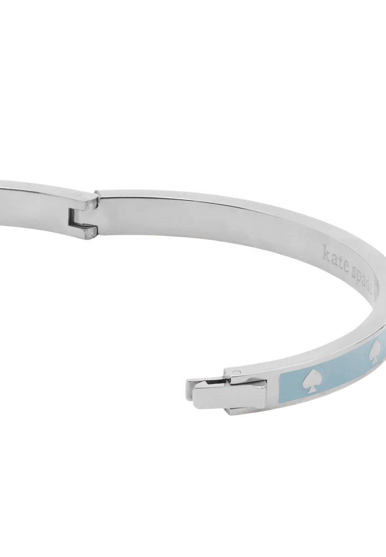 Spot The Spade Enamel Hinged Bangle Crisp Sky
