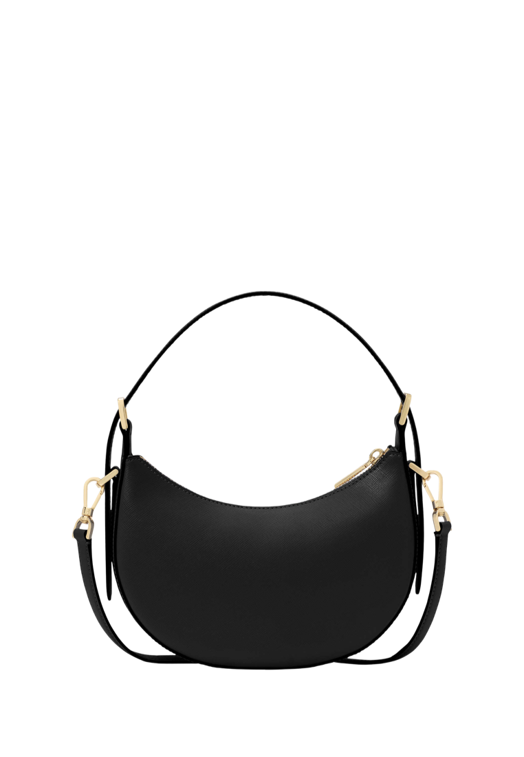 Nova Crescent Shoulder Bag Black