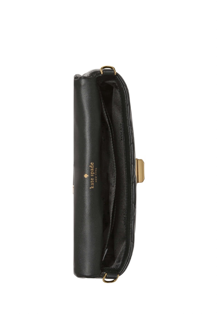 Carey Quilted Mini Crossbody Black