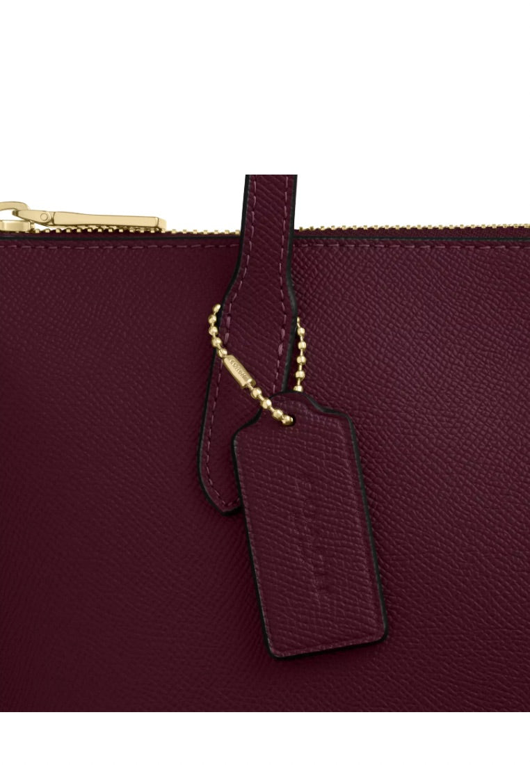 Fiona Zip Tote Bag Dark Wine