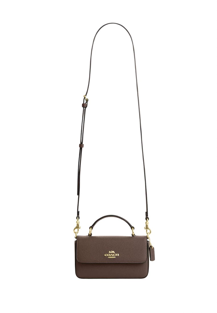 Mini Josie Top Handle Bag Gold Dark Stone