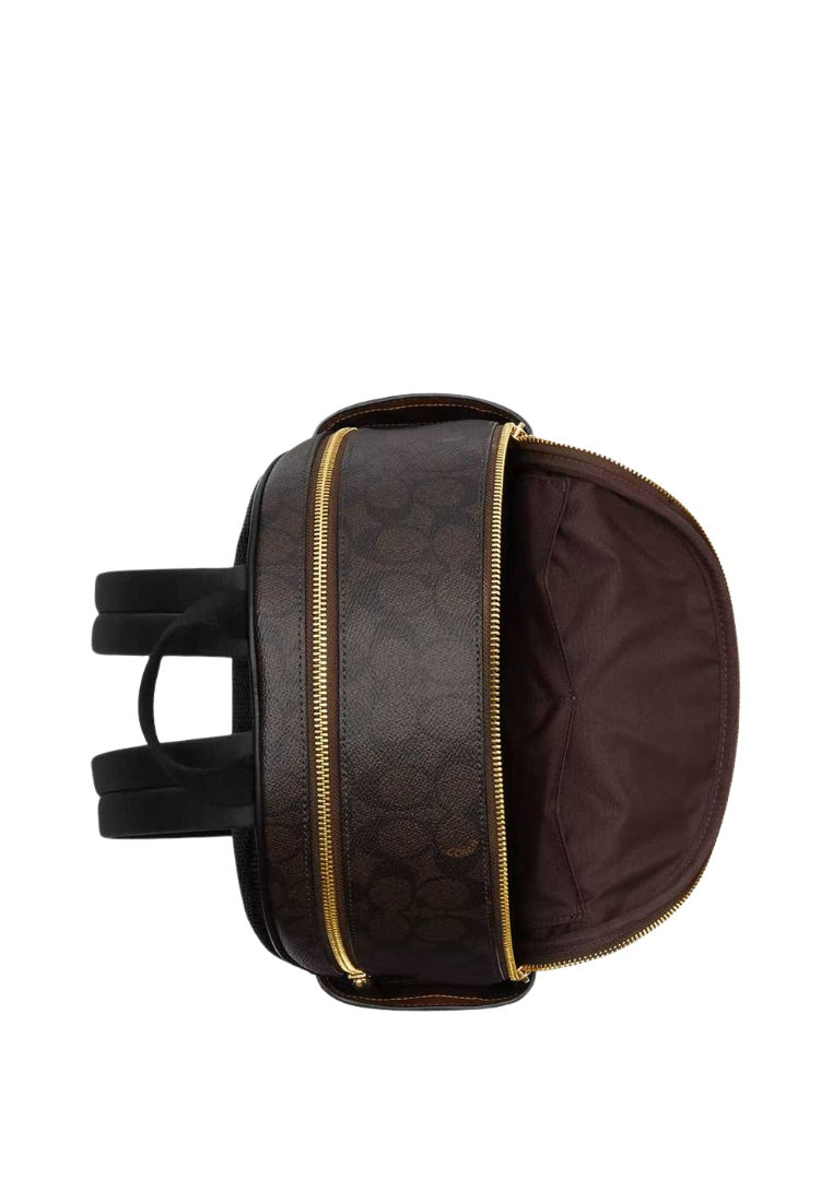 Court Backpack In Signature Canvas Walnut Black