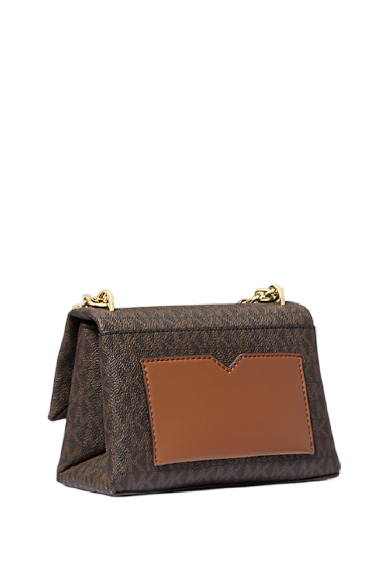Cece Small Logo Shoulder Bag Brown