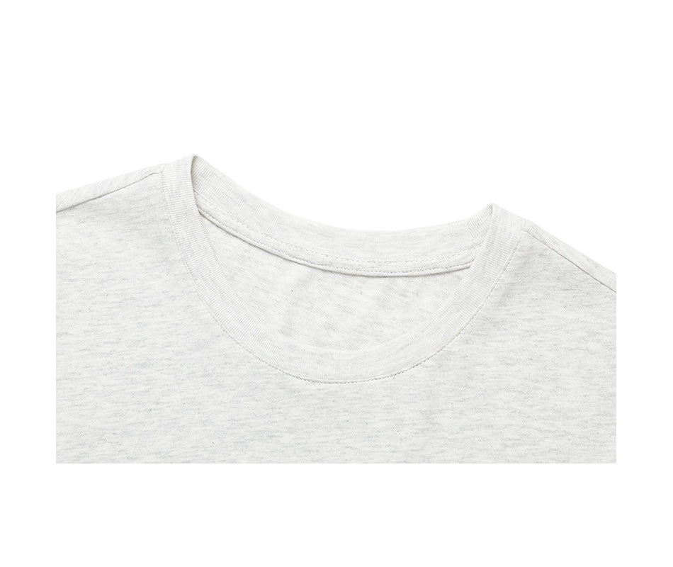 Maison De Rola Embroidery T-Shirt Melange Gray