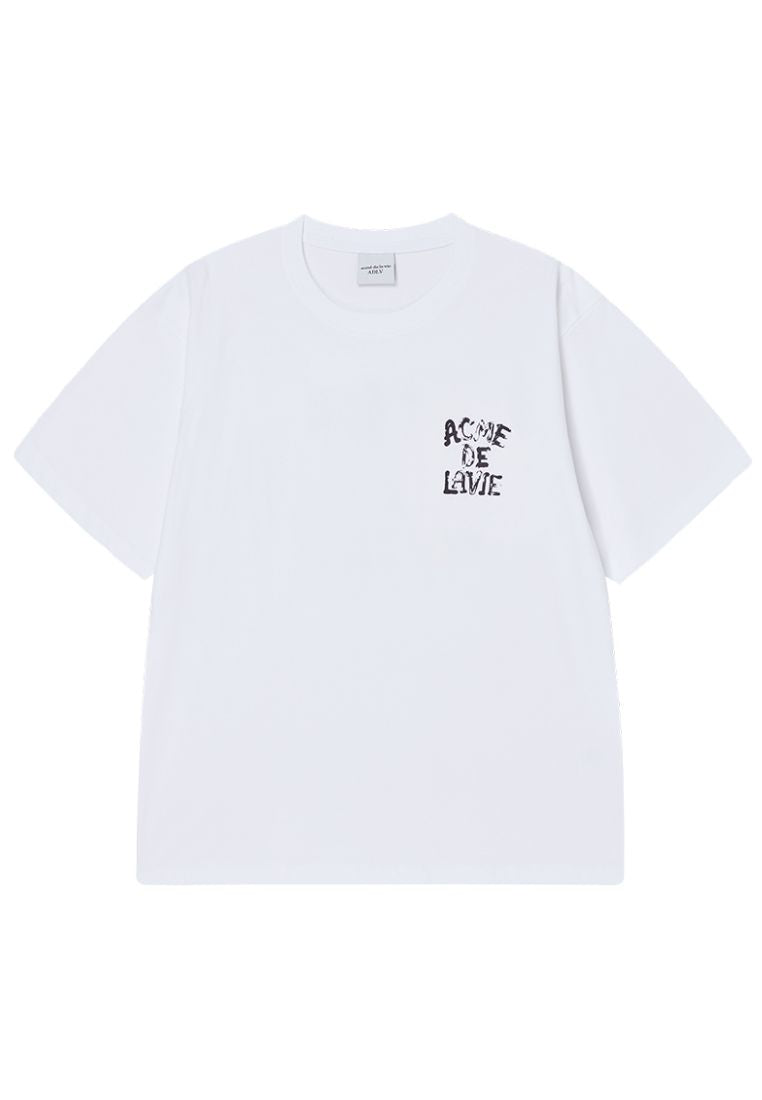 Ink Stamp Logo Short Sleeve T-Shirt White