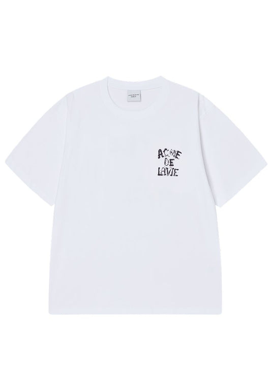 Ink Stamp Logo Short Sleeve T-Shirt White